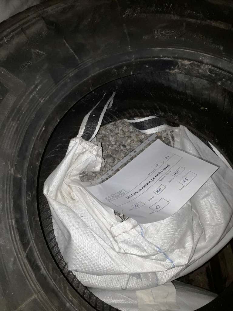 галька камень речной серый 