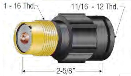 491P271302 Gas lens TBi WP 27, 2.4mm, 49V24
