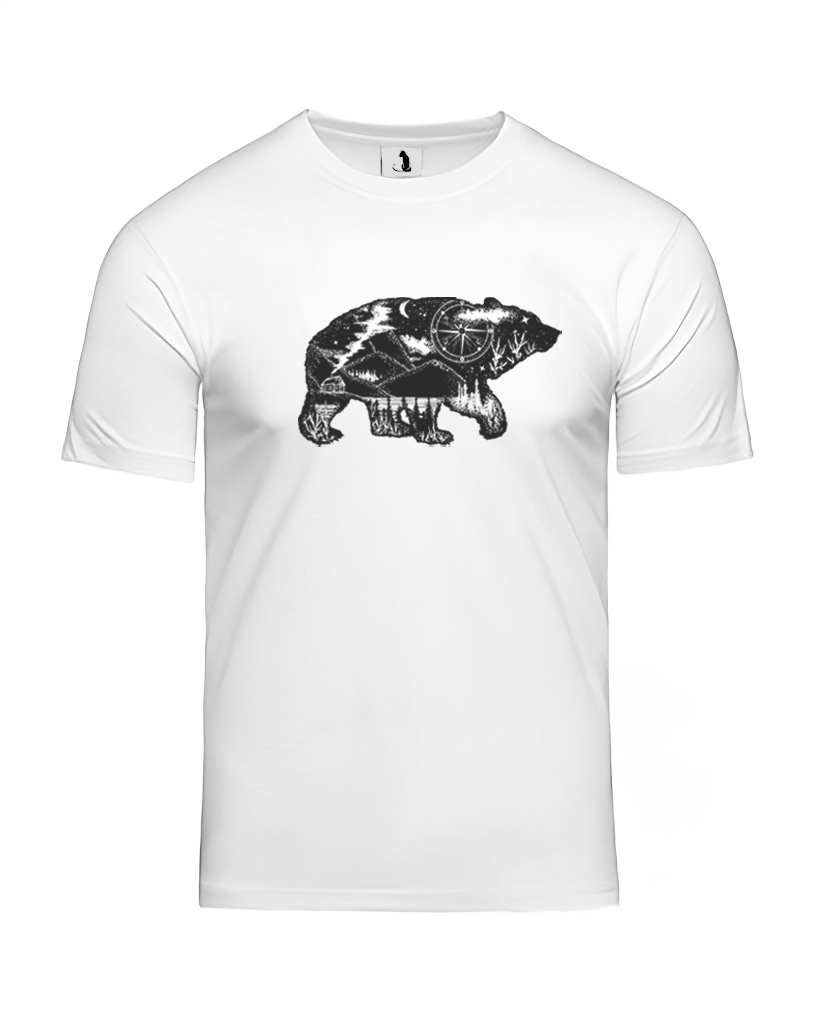 Футболка с медведем unisex