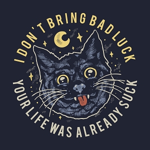 Принт PewPewCat I dont bring bad luck
