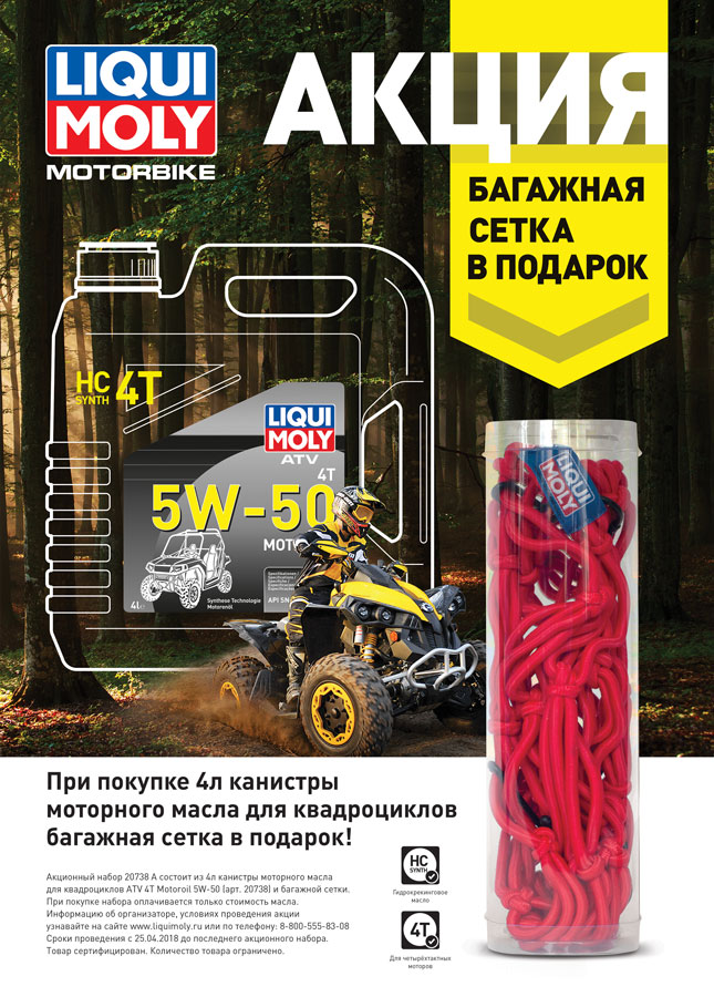 Багажная сетка в подарок liqui moly