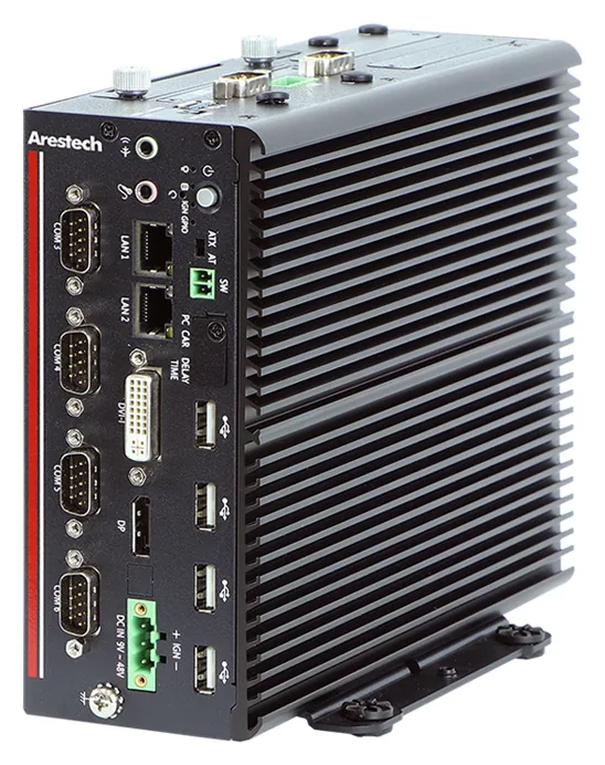 MEVA-2010: оригинальная фотография промышленного компьютера на Intel Celeron J1900
