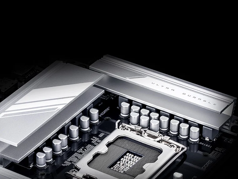 Силовая часть VRM платы GIGABYTE B860 DS3H WIFI6E