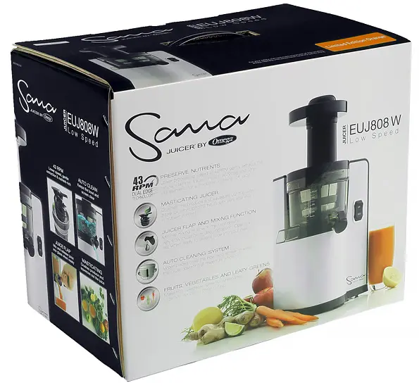 Вертикальная шнековая соковыжималка Sana EUJ808