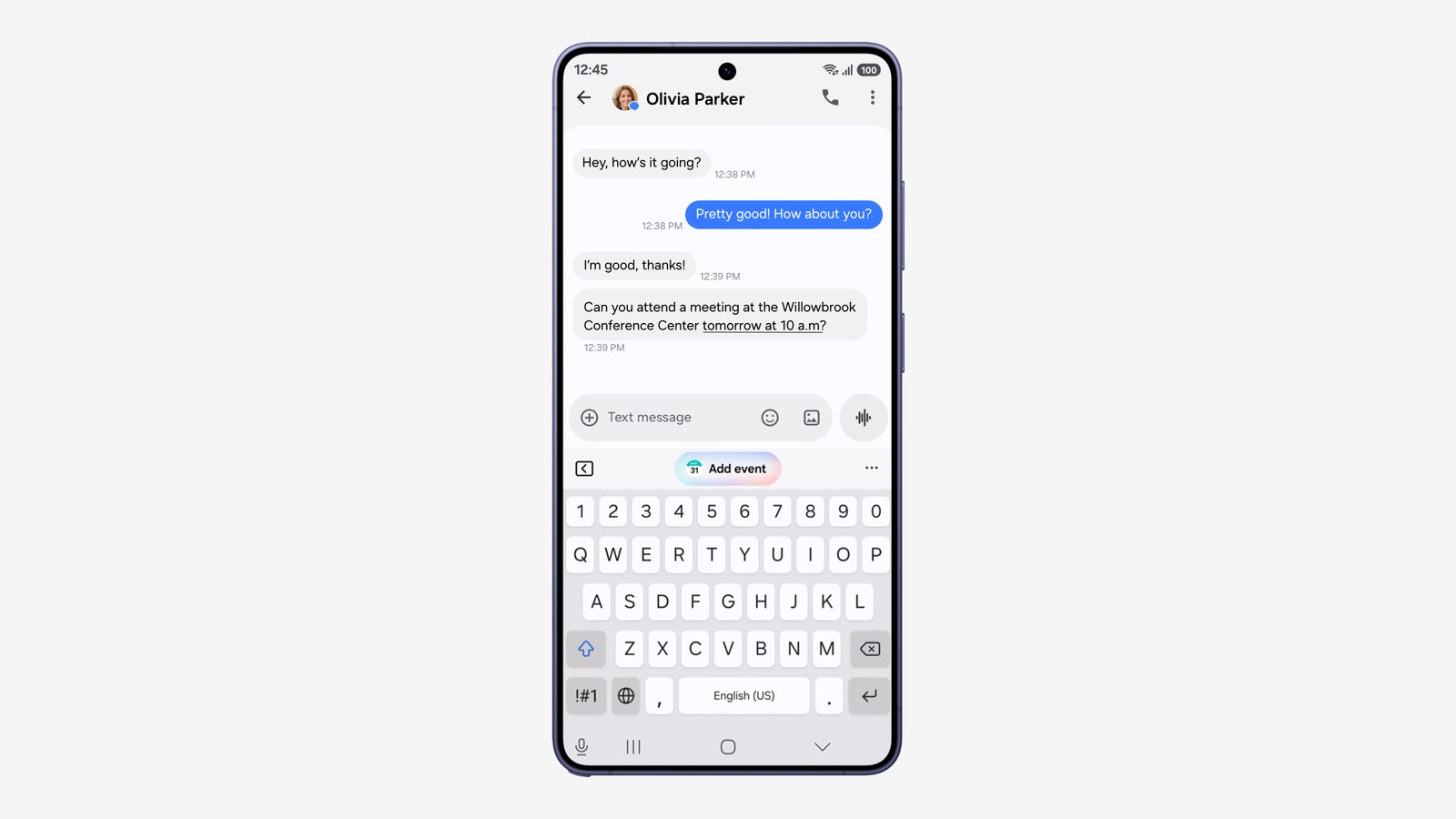 Интерфейс One UI 9 на смартфоне Samsung Galaxy Интерфейс One UI 9 на смартфоне Samsung Galaxy