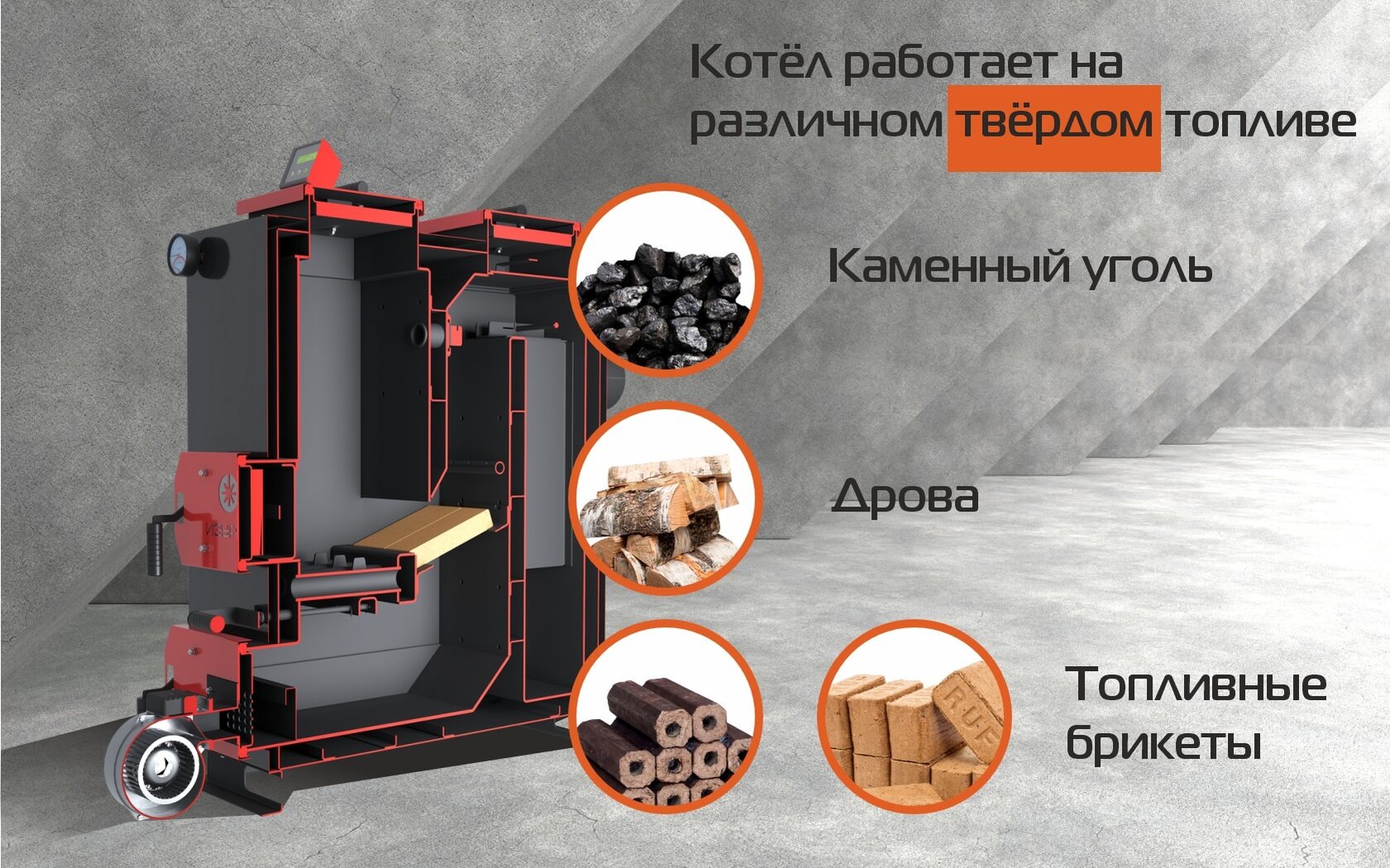 Виды топлива котла ИЗУРИТ