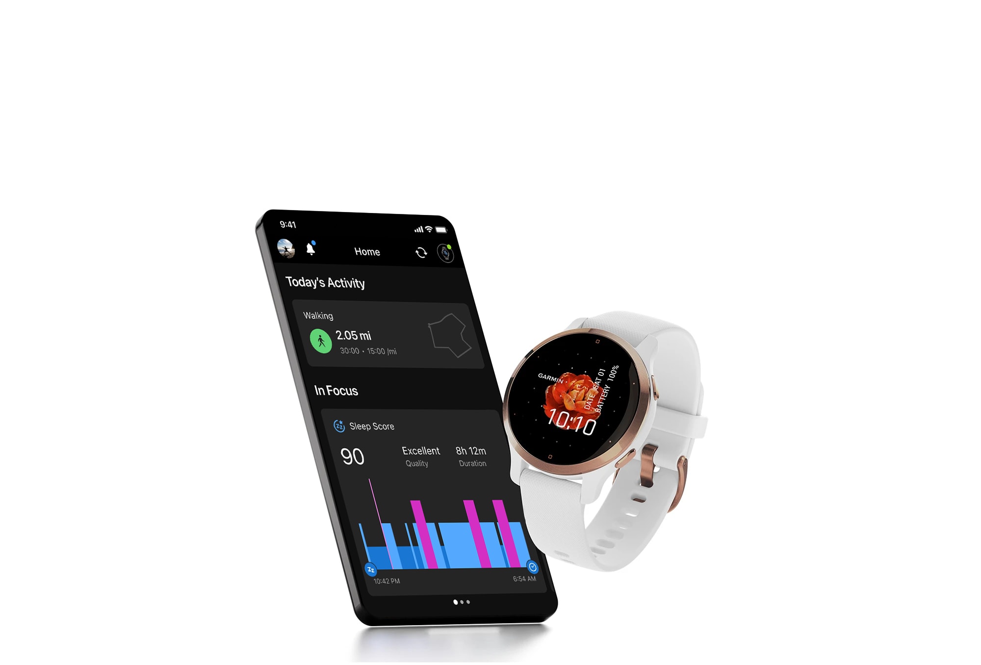 Совместимость Garmin Venu 2S со смартфоном