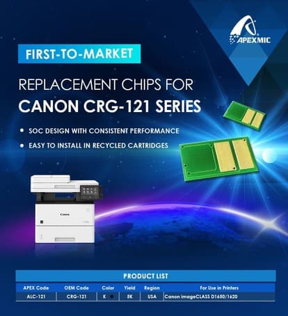 Чипы для Canon 121