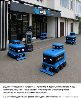 Публикация ВКонтакте о роботах-доставщиках