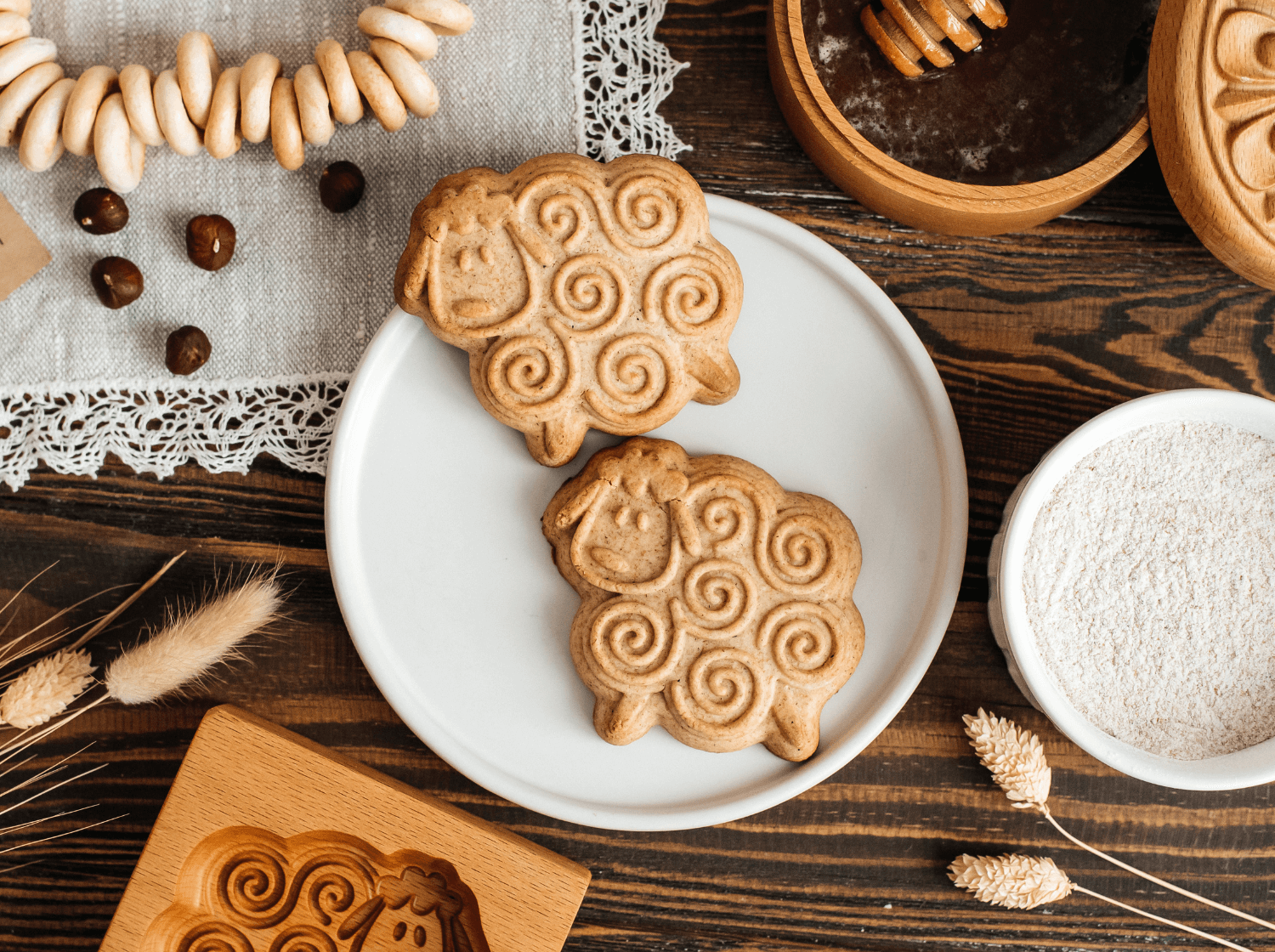 Печатный пряник из цельнозерновой муки Печатный пряник из цельнозерновой муки
