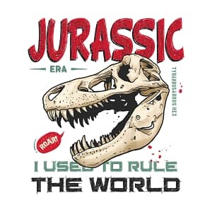 Принт c динозавром Jurassic era 