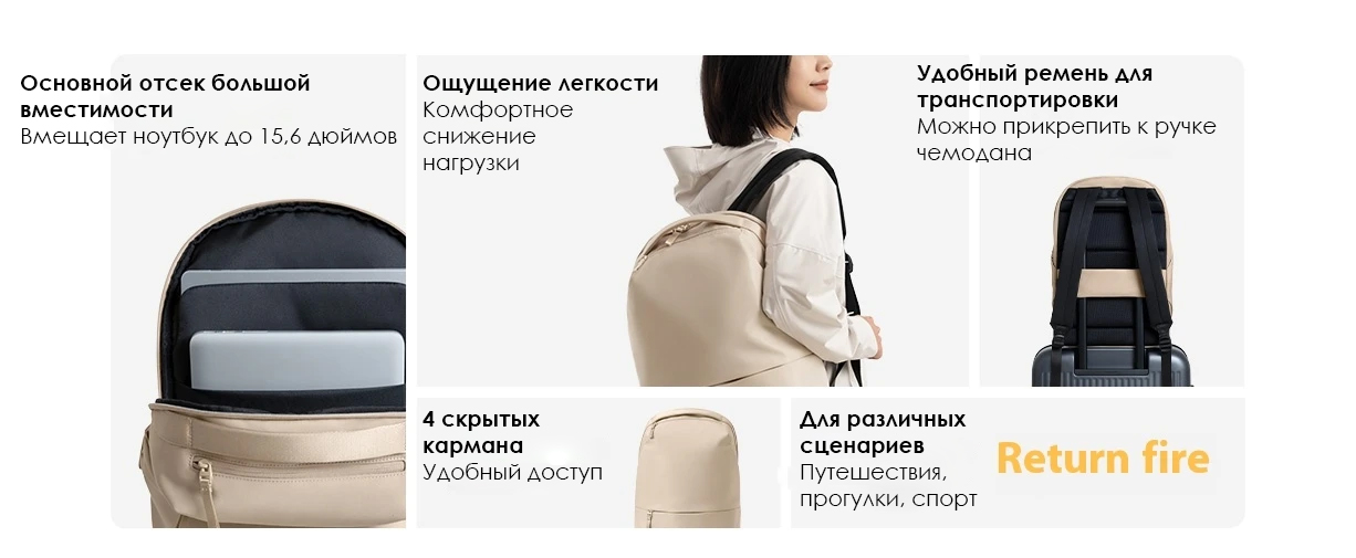 Рюкзак Xiaomi Mijia Commuting Backpack (MJTQB01RM)
