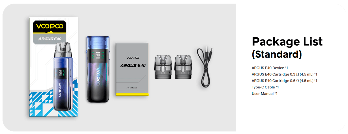 Базовая комплектация Argus E40