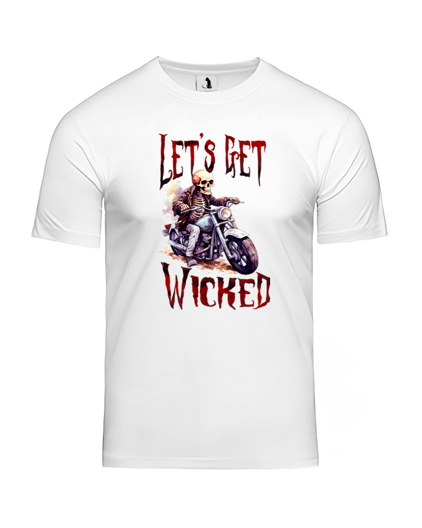 Футболка Let`s get wicked unisex классического прямого кроя