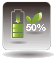 На 50% уменьшено энергопотребление