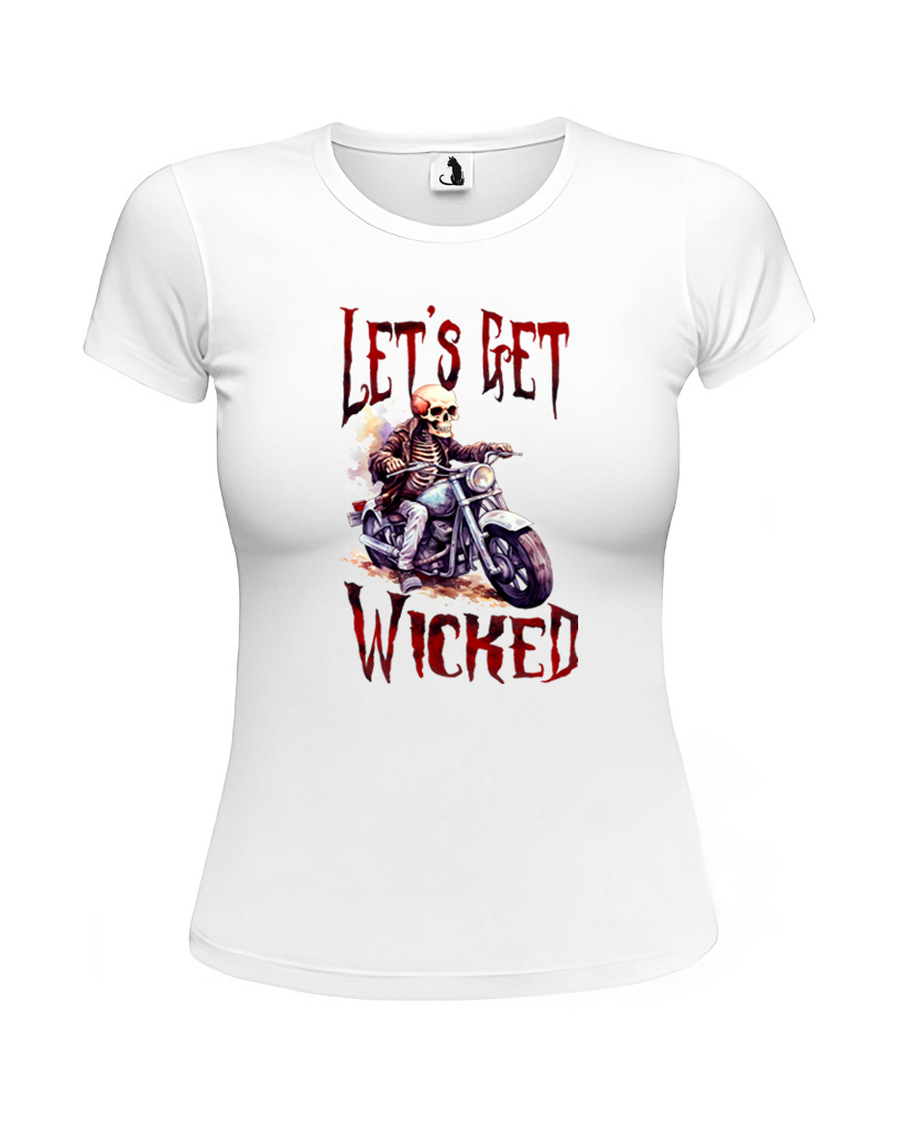 Футболка женская Let`s get wicked приталенная