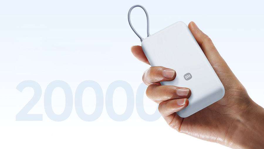 Ёмкость 20000 мАч повербанка Xiaomi