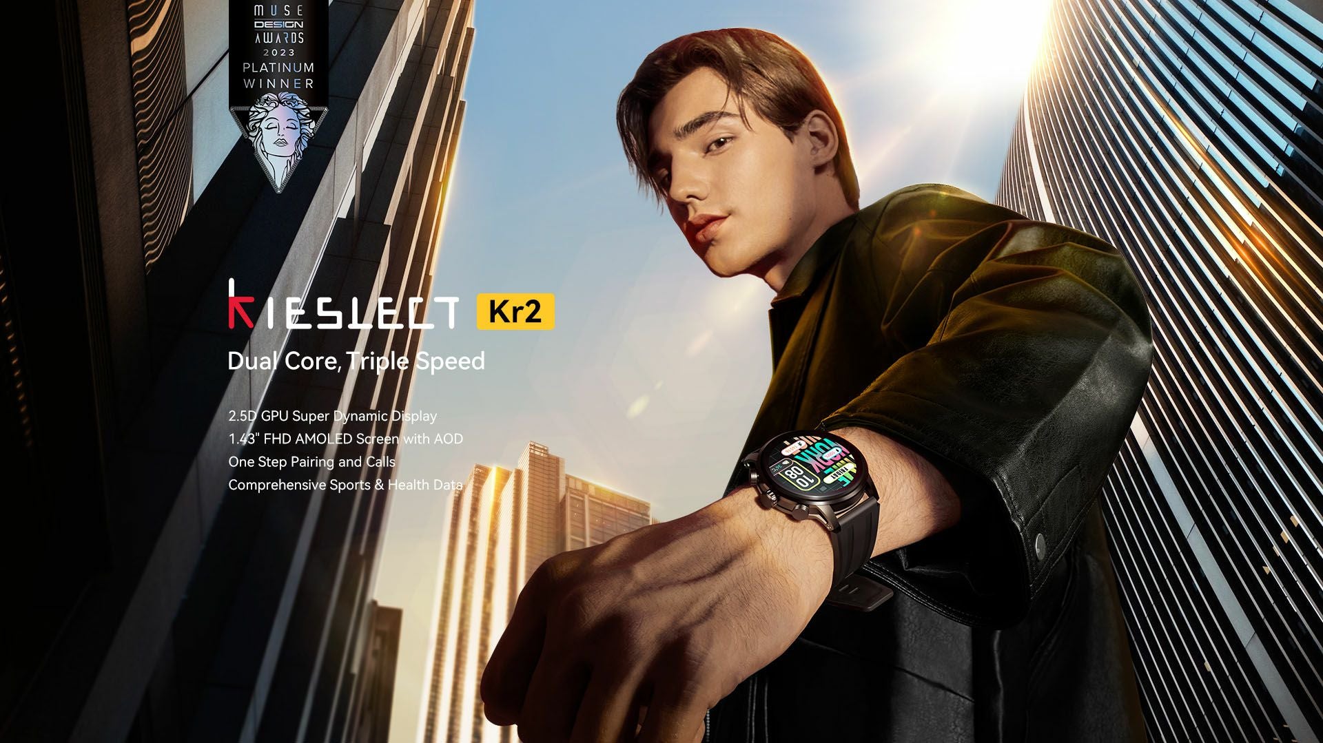 Умные часы Kieslect Calling Watch Kr2 (YFT2060EU)