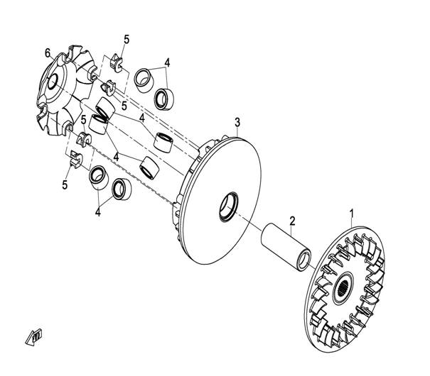 DRIVE PULLEY(FRONT) X8