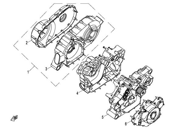 CRANKCASE ASSY X8