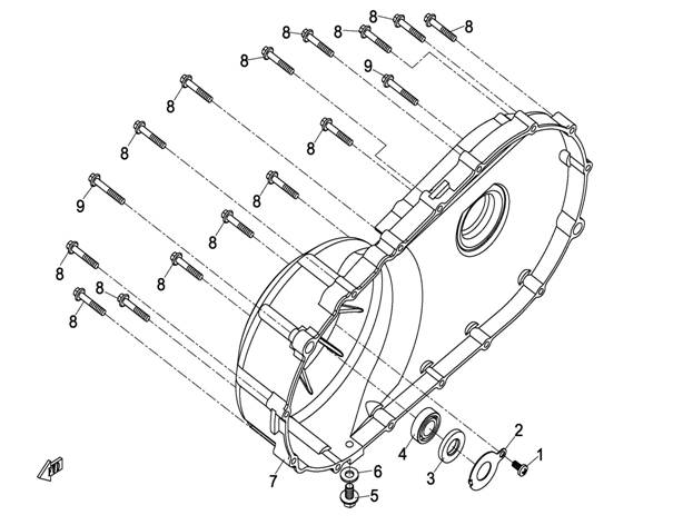 CVT COVER ASSY X8