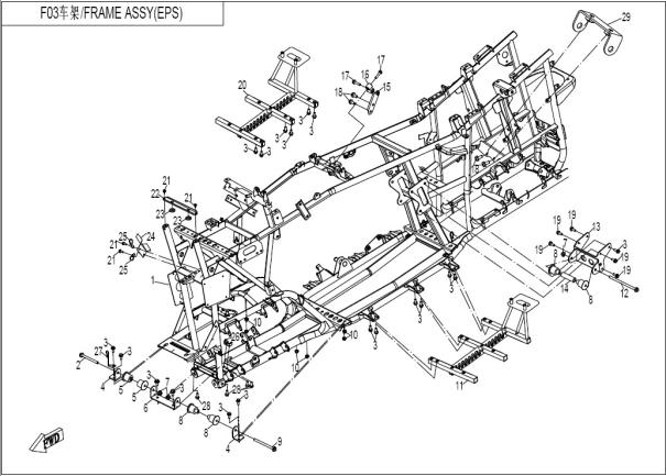 FRAME ASSY X8
