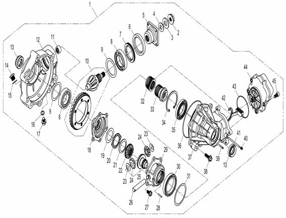FRONT DIFFERENTIAL X8