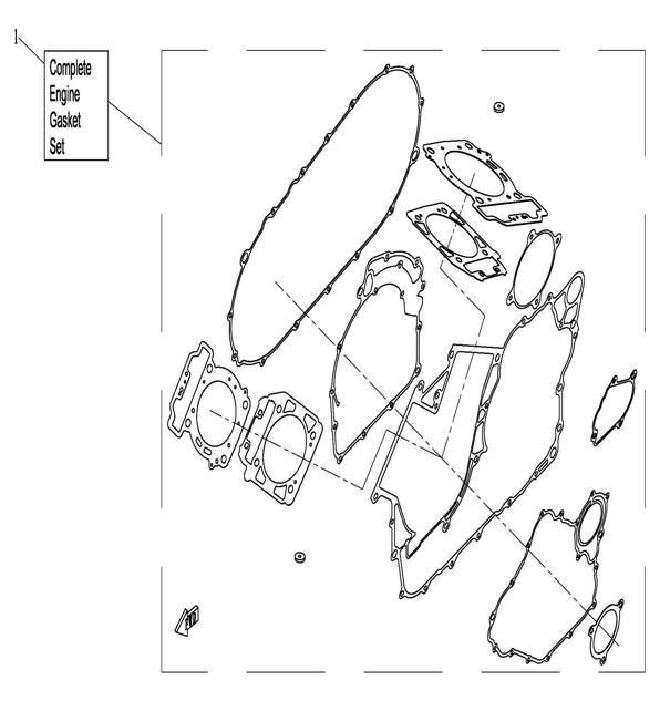 ENGINE GASKET SET X8