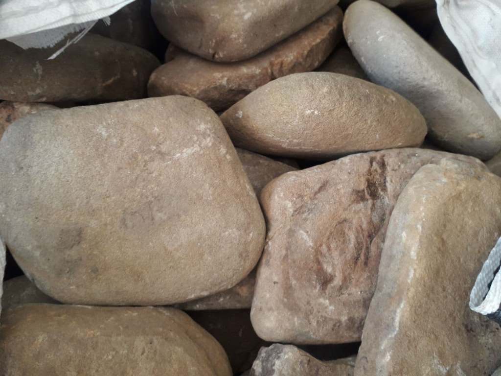 Булыжник плоский речной Жёлтый