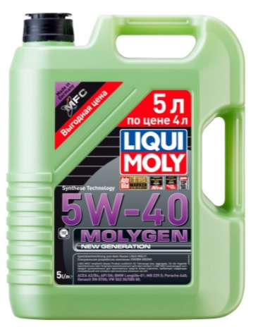 Liqui Moly Molygen New Generation 5W40 НС синтетическое моторное масло