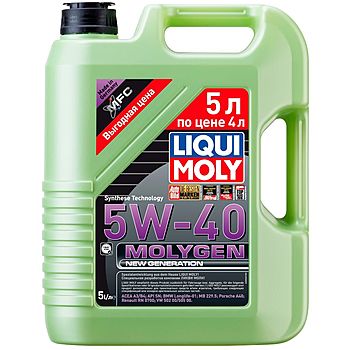 Масло Молиген Liqui Moly 4+1