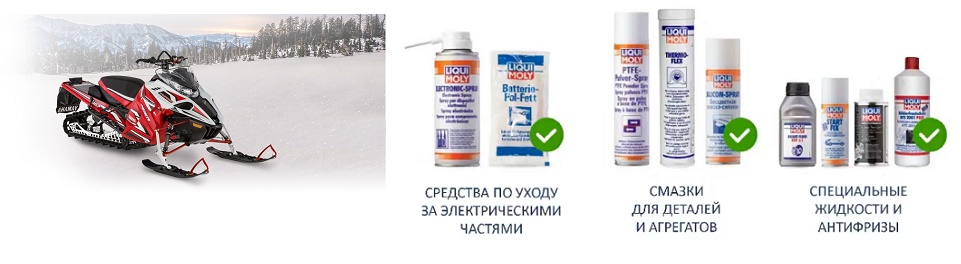 Средства по уходу за электрикой снегохода