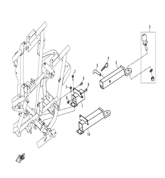 TOWING BRACKET X8