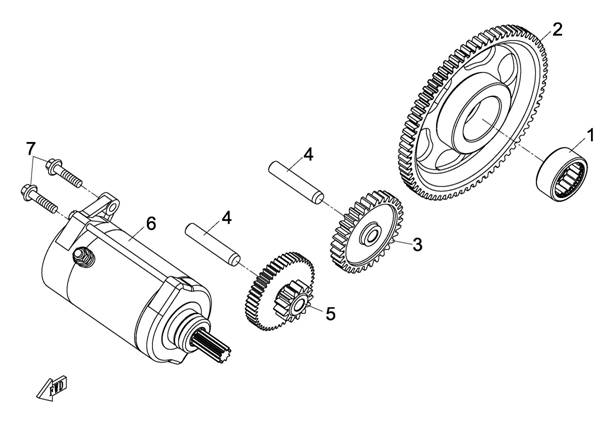 STARTER MOTOR X8