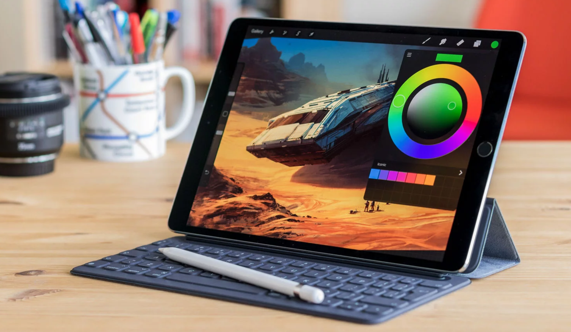 Apple Smart Keyboard MPTL2RS/A - Чехол-клавиатура для iPad Pro 10.5" с Русской раскладкой