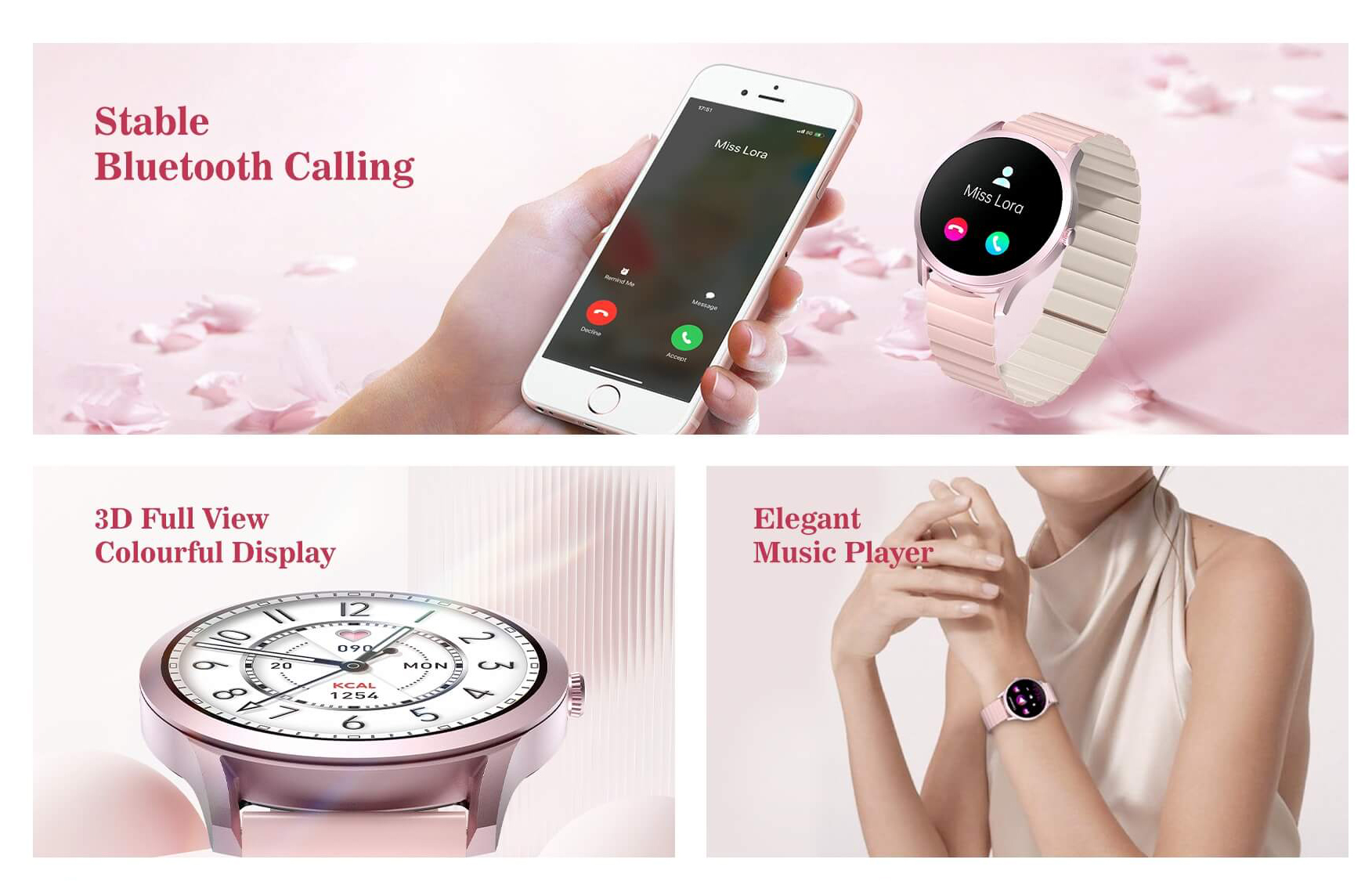 Умные часы Kieslect Lady Calling Watch Lora (YFT2042EU)
