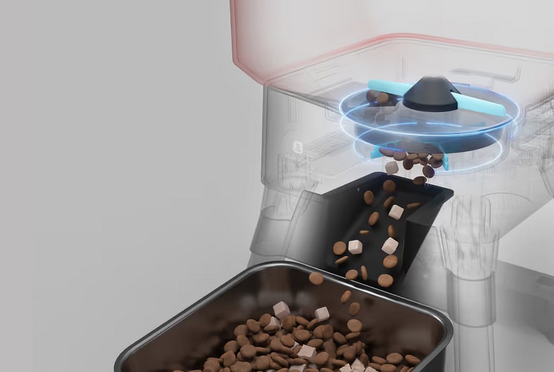 Автоматическая кормушка Molly&Cody Smart Feeder Titan WiFi 14L-описание-4 Механизм подачи корма 2-18 мм