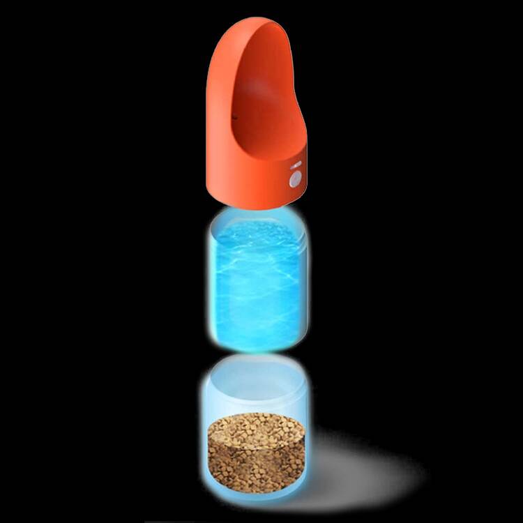 Поилка дорожная для животных Moestar Rocket Portable Pet Cup 430 мл (MS0010001)-описание-2 Компактная поилка 430 мл