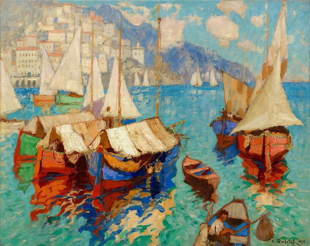 Корабли в заливе Амальфи, 1925 Корабли в заливе Амальфи, 1925.jpg