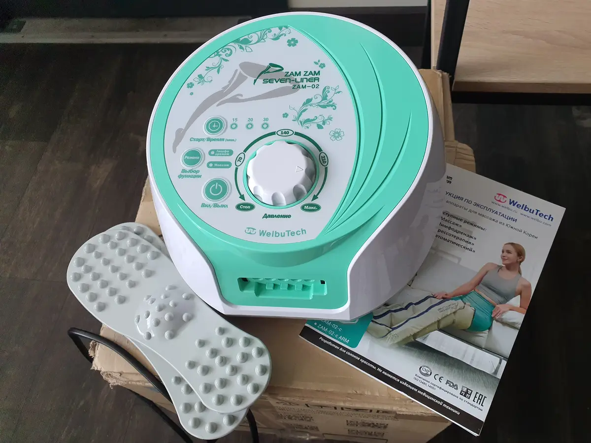 ZAM-02 аэрокомпрессионный аппарат для ног Welbutech ZAM-02