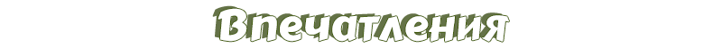 Впечатления
