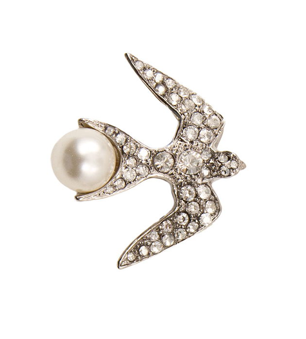 элегантная брошь Swallow Silver от Schield