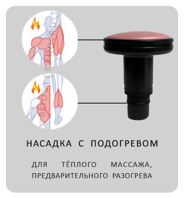 Массажная насадка с подогревом для перкуссионного массажёра