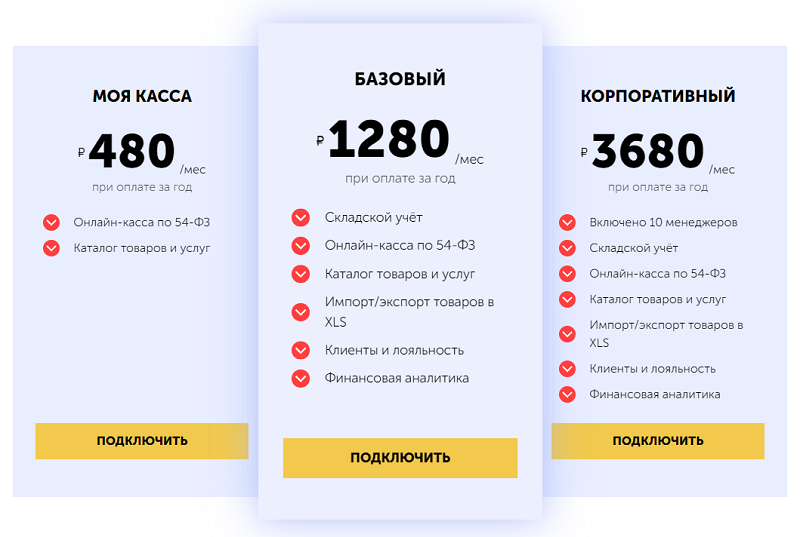 Тарифы программы ЕКАМ