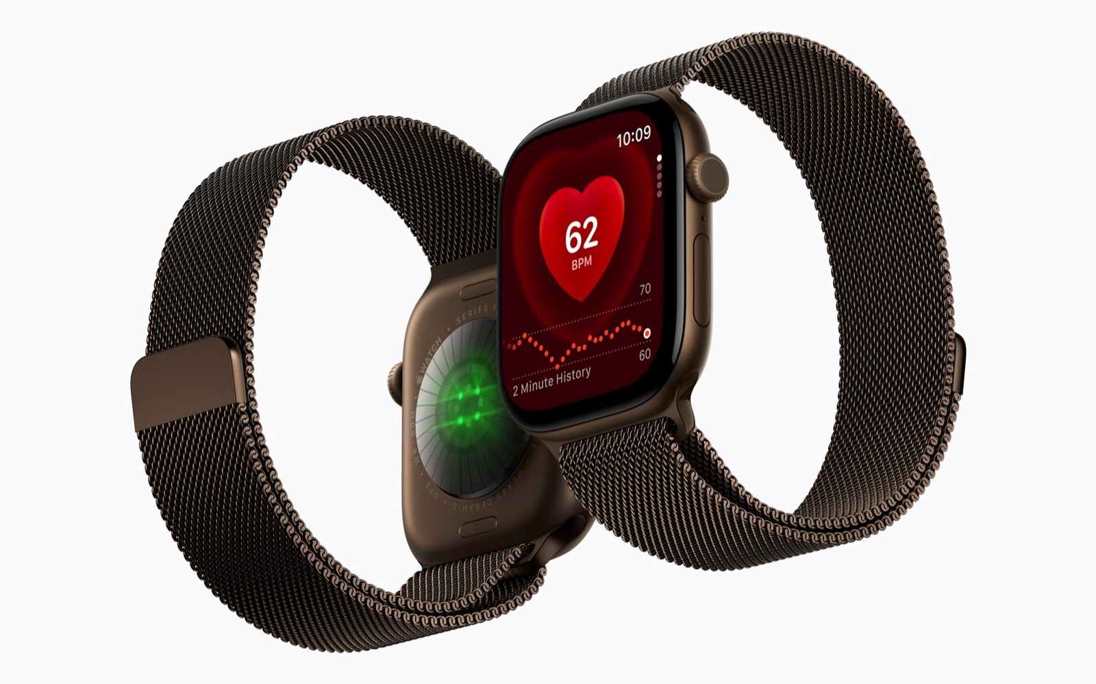 Apple Watch Series 12 в титановом корпусе с миланским браслетом Apple Watch Series 12 в титановом корпусе с миланским браслетом