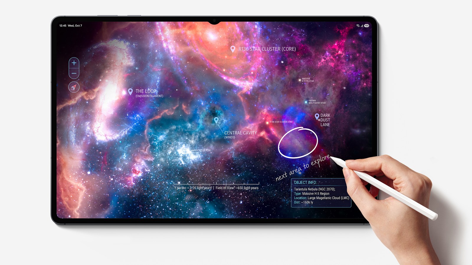 Рисование пером S Pen на Galaxy Tab S12 Ultra