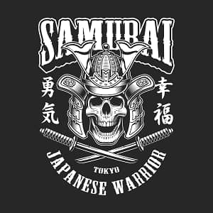 принт Japanese warrior