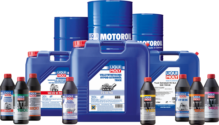 Ассортимент грузовой продукции Liqui Moly масла и ATF