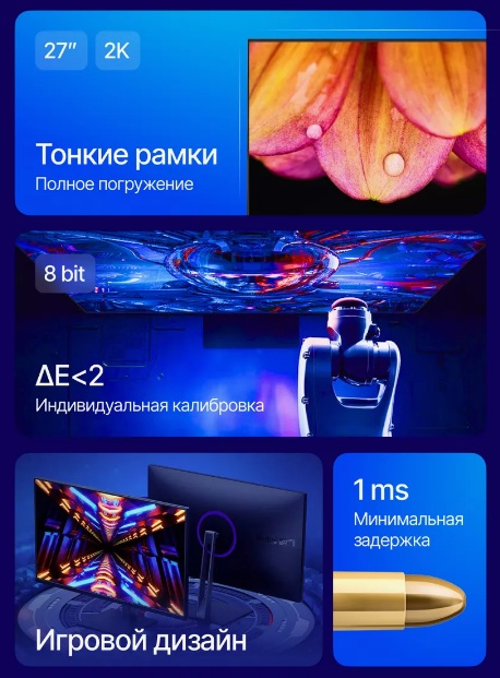 Монитор Xiaomi Redmi Display X27GQ 27" 2K 165Hz (P27QСA-RX)