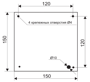 Установочные размеры для динамического светового оповещателя стрелка МИНИ-12 ДИН1 Установочные размеры для динамического светового оповещателя стрелка МИНИ-12 ДИН1